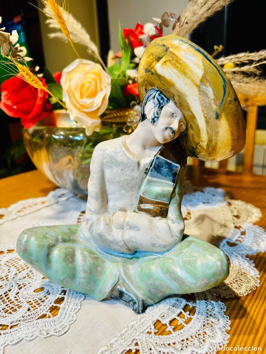 Antig&uuml;edades: Figura de Mexicano en Porcelana - Ram&oacute;n Ingl&eacute;s (Valencia) - Mid-Century Vintage