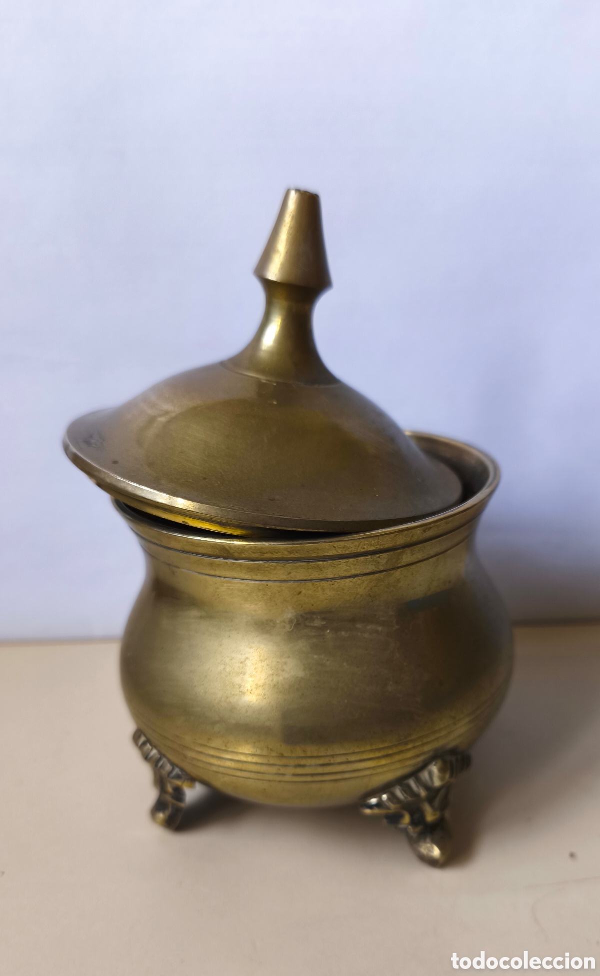 Antig&uuml;edades: AZUCARERO ANTIGUO DE BRONCE / LATON - Foto 2