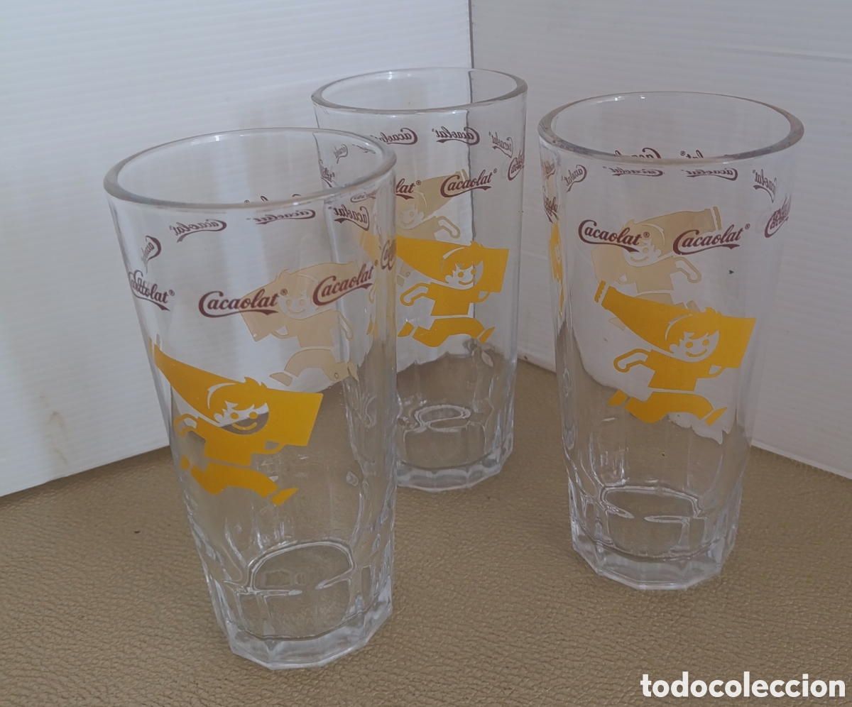 Antig&uuml;edades: Lote de 3 vasos Largos de Cola cao - Foto 2