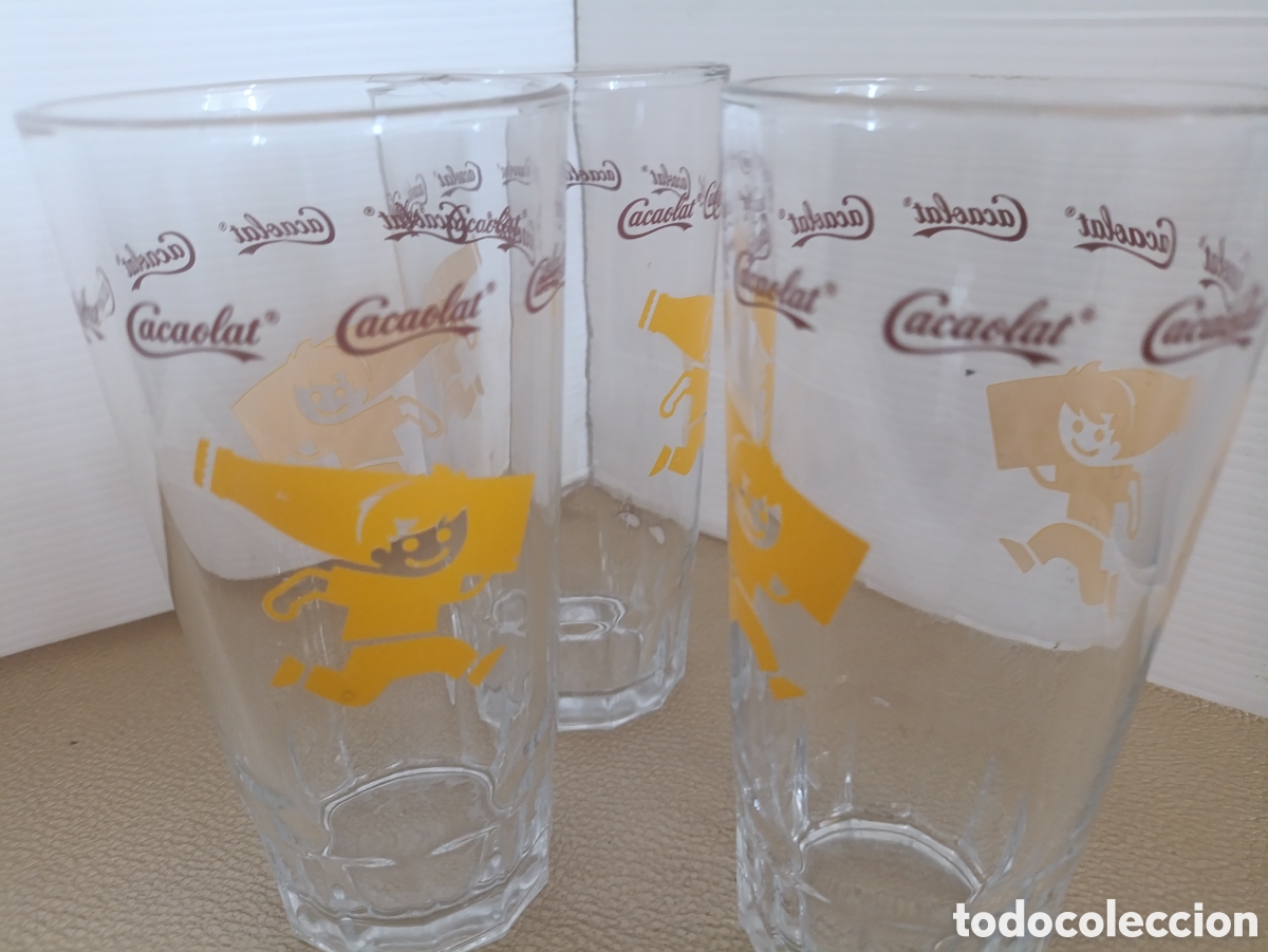 Antig&uuml;edades: Lote de 3 vasos Largos de Cola cao - Foto 4