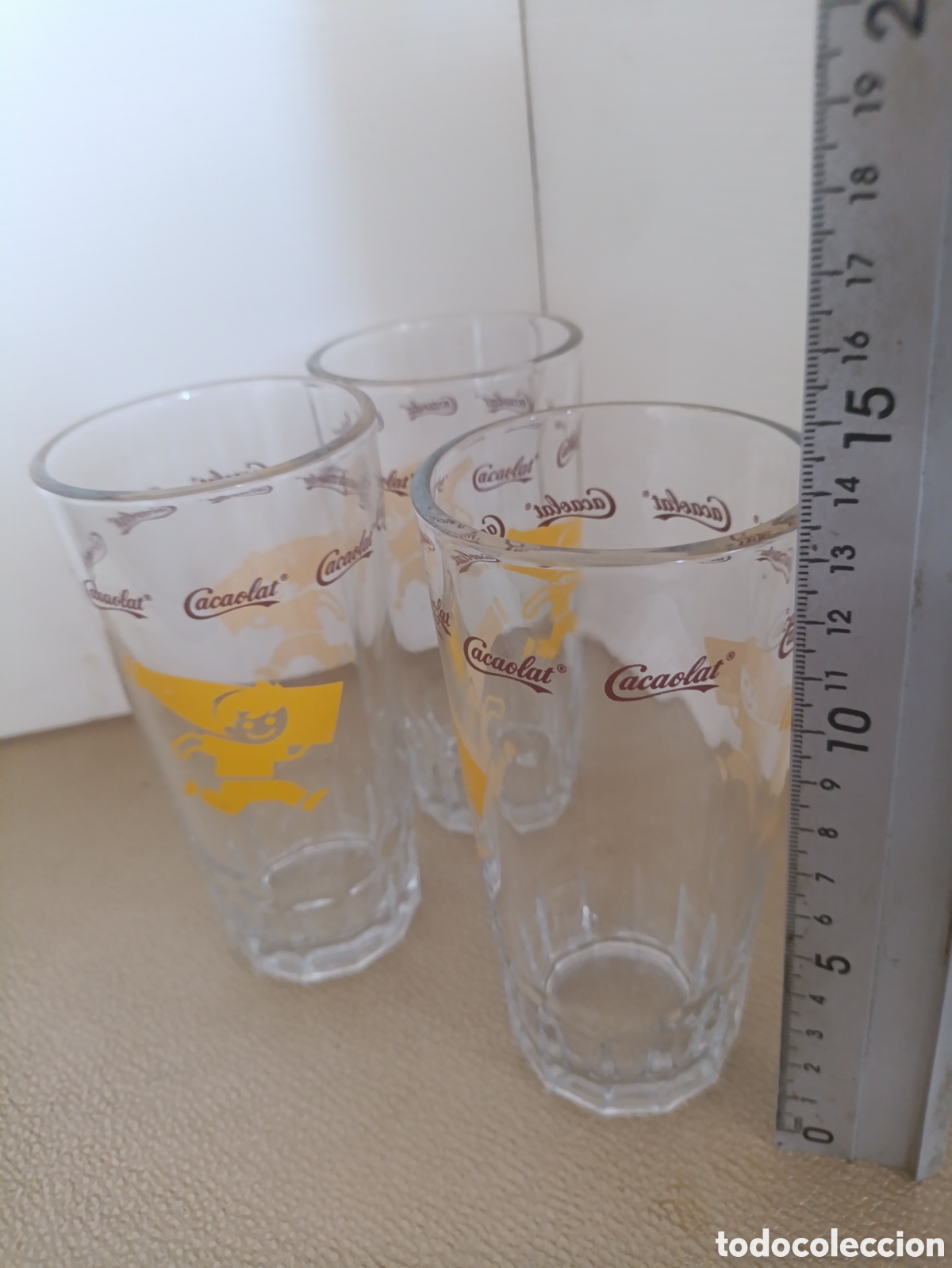 Antig&uuml;edades: Lote de 3 vasos Largos de Cola cao - Foto 5