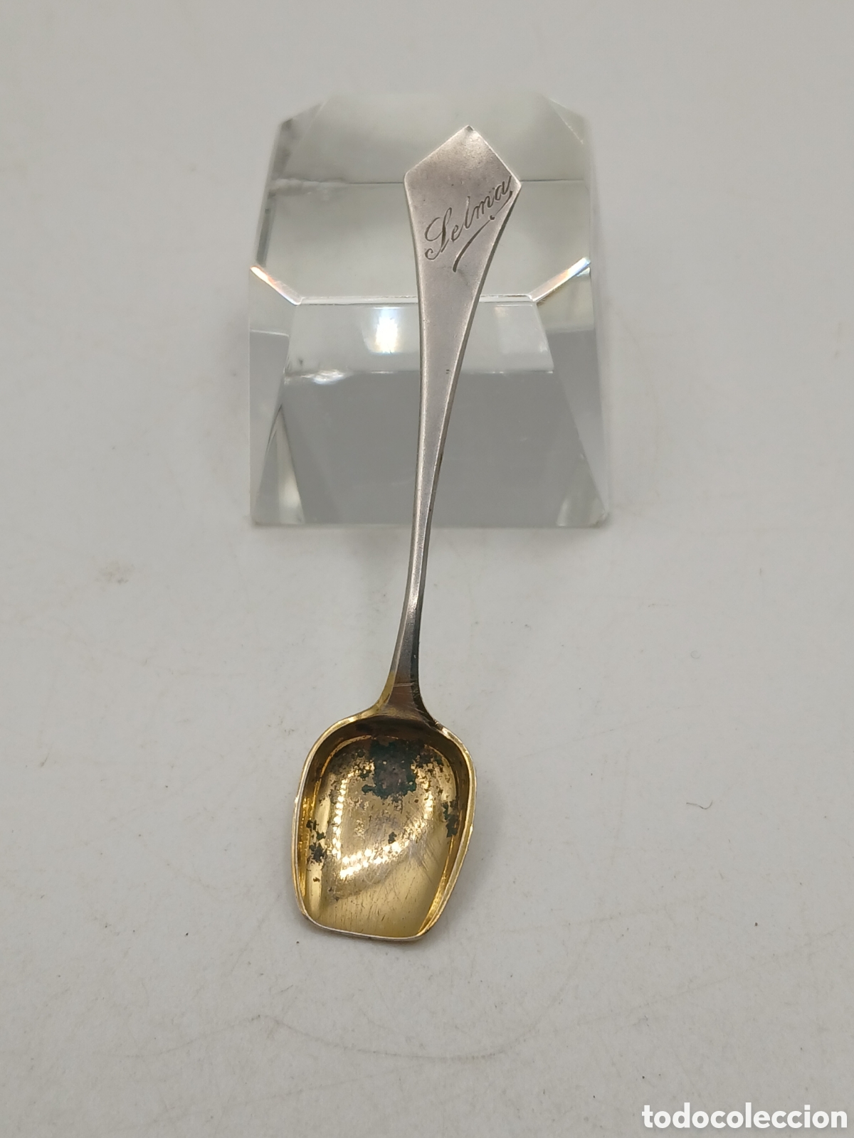 Antig&uuml;edades: Antigua cucharita plata 813mls