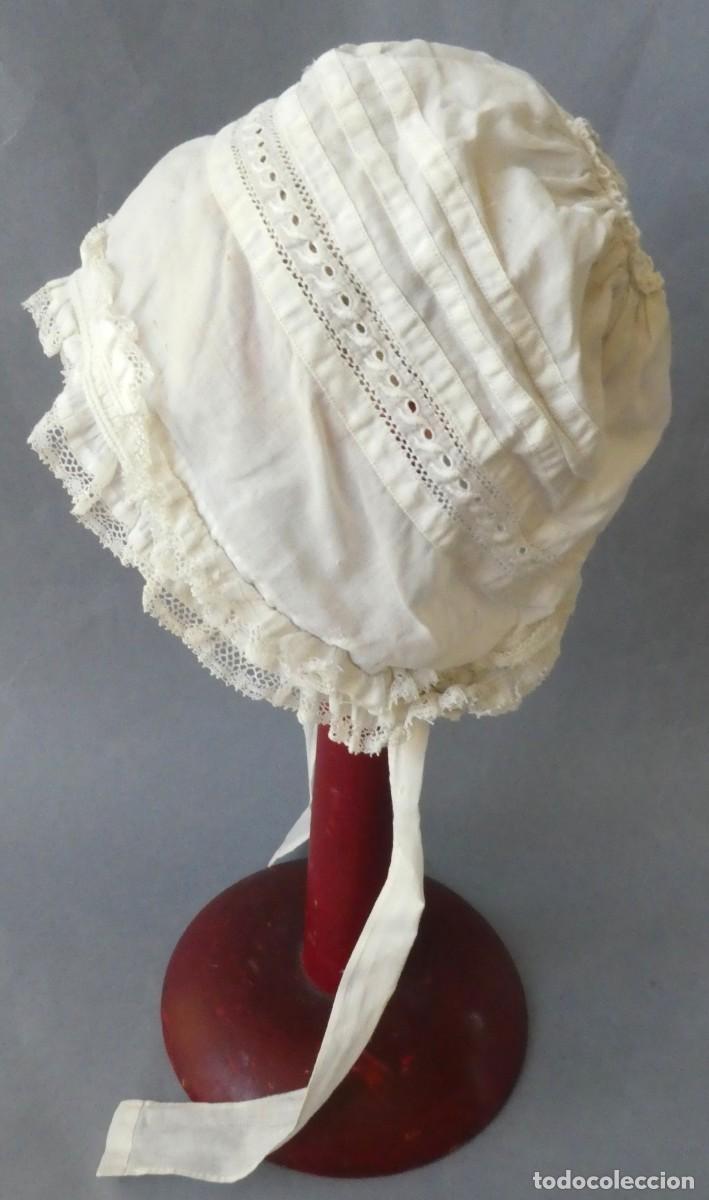 Antig&uuml;edades: ANTIGUO GORRO DE ENCAJE PPIO.S.XX