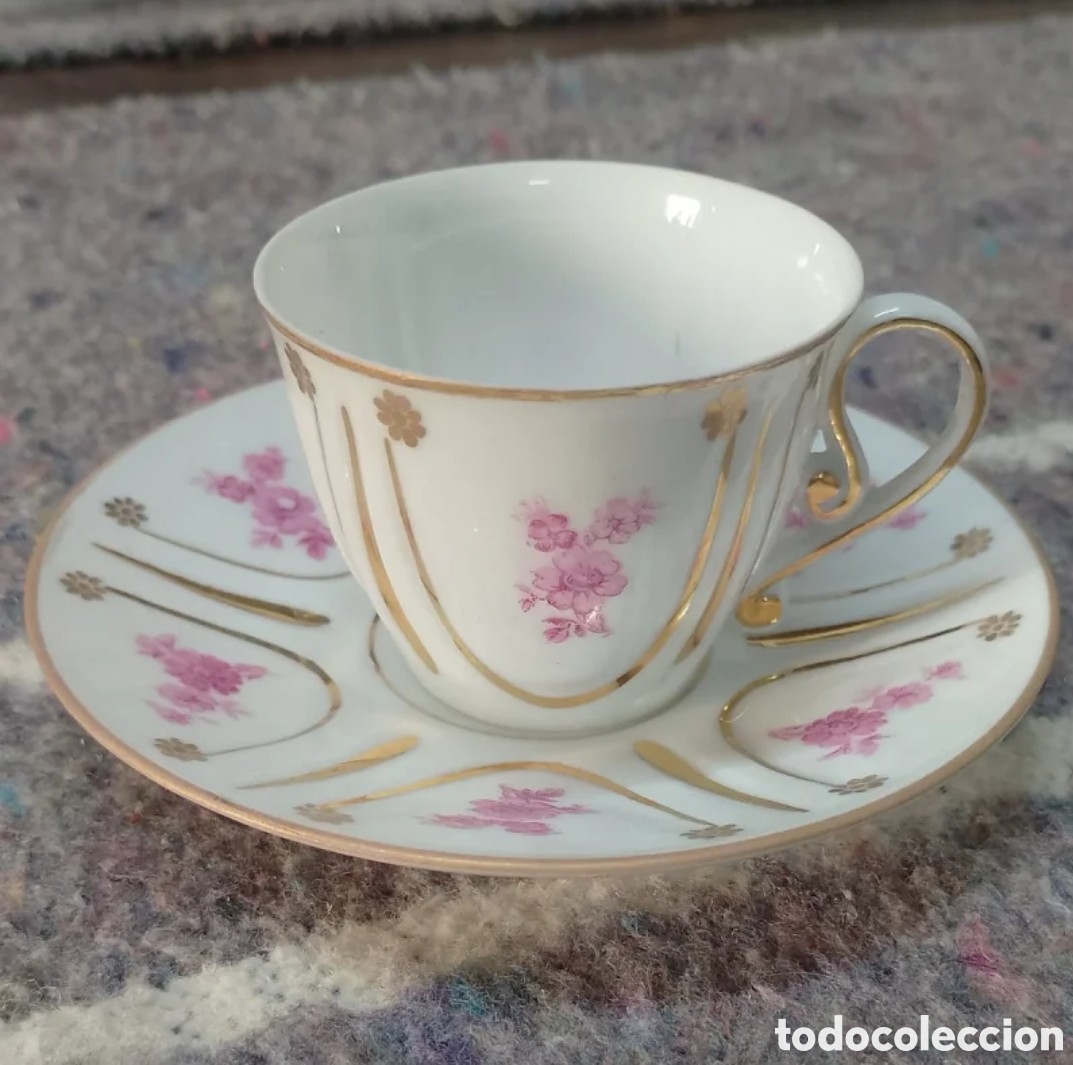 Antig&uuml;edades: Taza y plato Castro Sargadelos - Foto 2