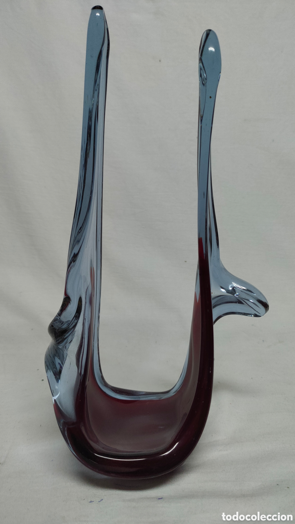 Antig&uuml;edades: JARR&Oacute;N.CENTRO DE MESA DE VIDRIO ARTISTICO SOPLADO ESTILO MURANO.TECNICA DE VIDRIO SOMMERSO.