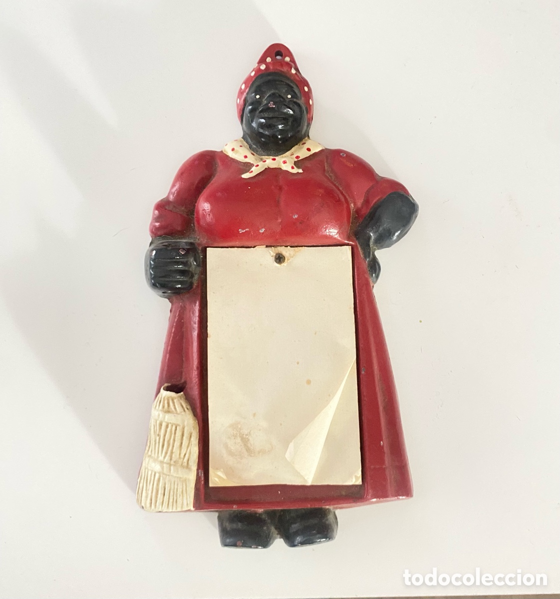 Antig&uuml;edades: soporte para notas de pared vintage de la marca Aunt Jemima