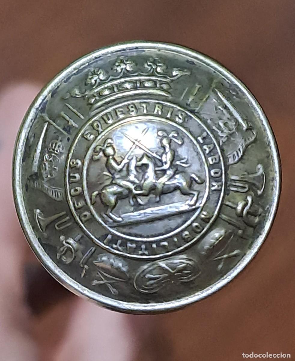 Antig&uuml;edades: Bast&oacute;n en plata Labrada, Real Maestranza de caballeria de Valencia, pieza de museo.