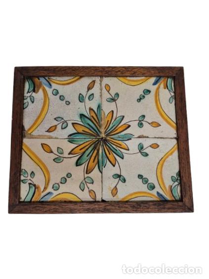 Antig&uuml;edades: Cuadro de Azulejos - Azulejos, (Rajoles) Cer&aacute;mica Catalana - S.XVIII