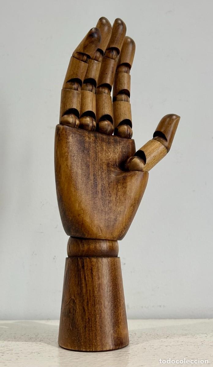 Antig&uuml;edades: Modelo de mano articulada en madera - Foto 2