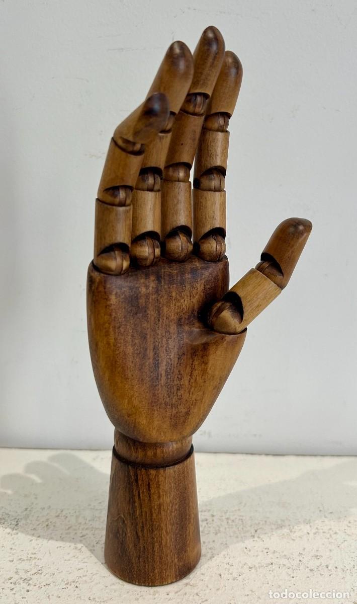 Antig&uuml;edades: Modelo de mano articulada en madera - Foto 4