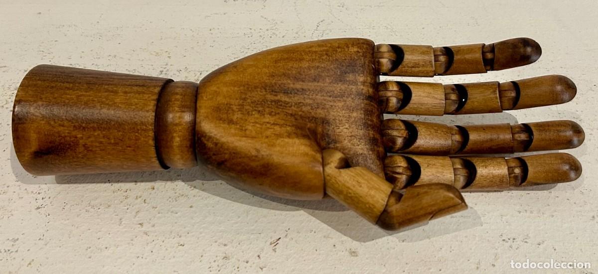Antig&uuml;edades: Modelo de mano articulada en madera - Foto 5