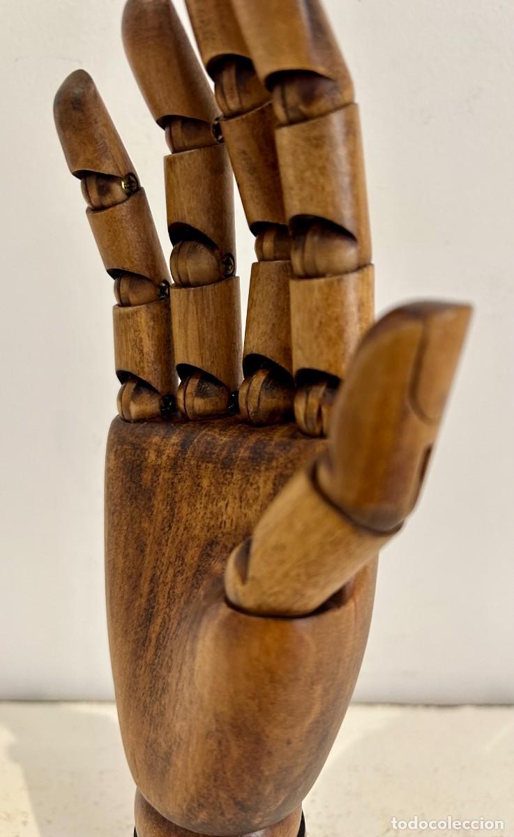 Antig&uuml;edades: Modelo de mano articulada en madera - Foto 7