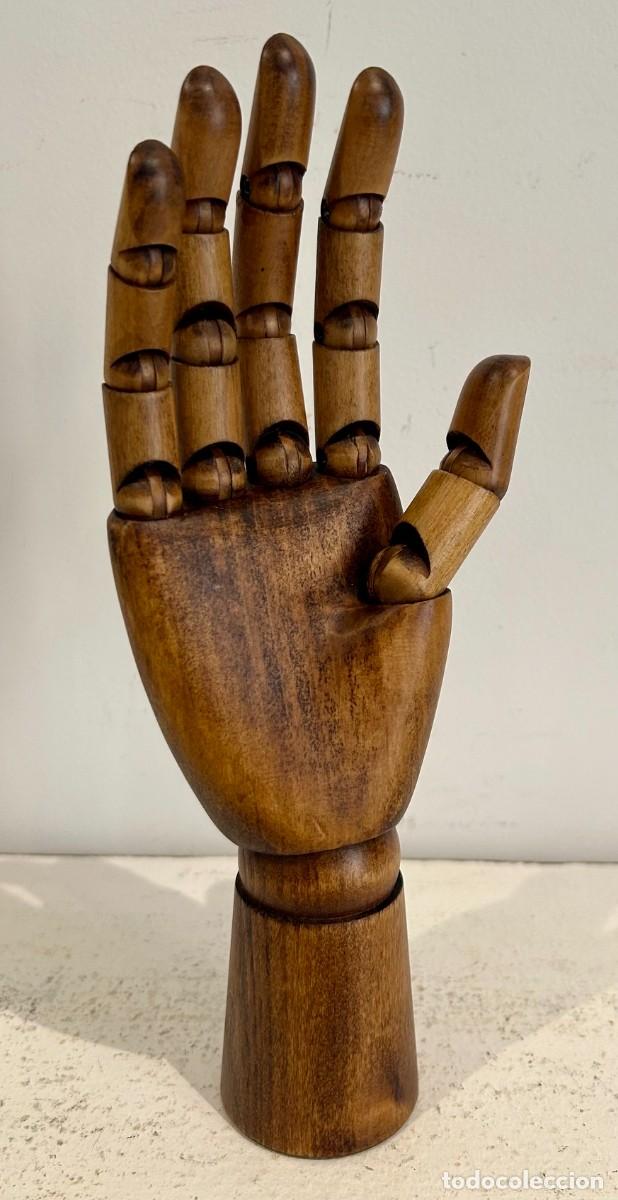 Antig&uuml;edades: Modelo de mano articulada en madera - Foto 8