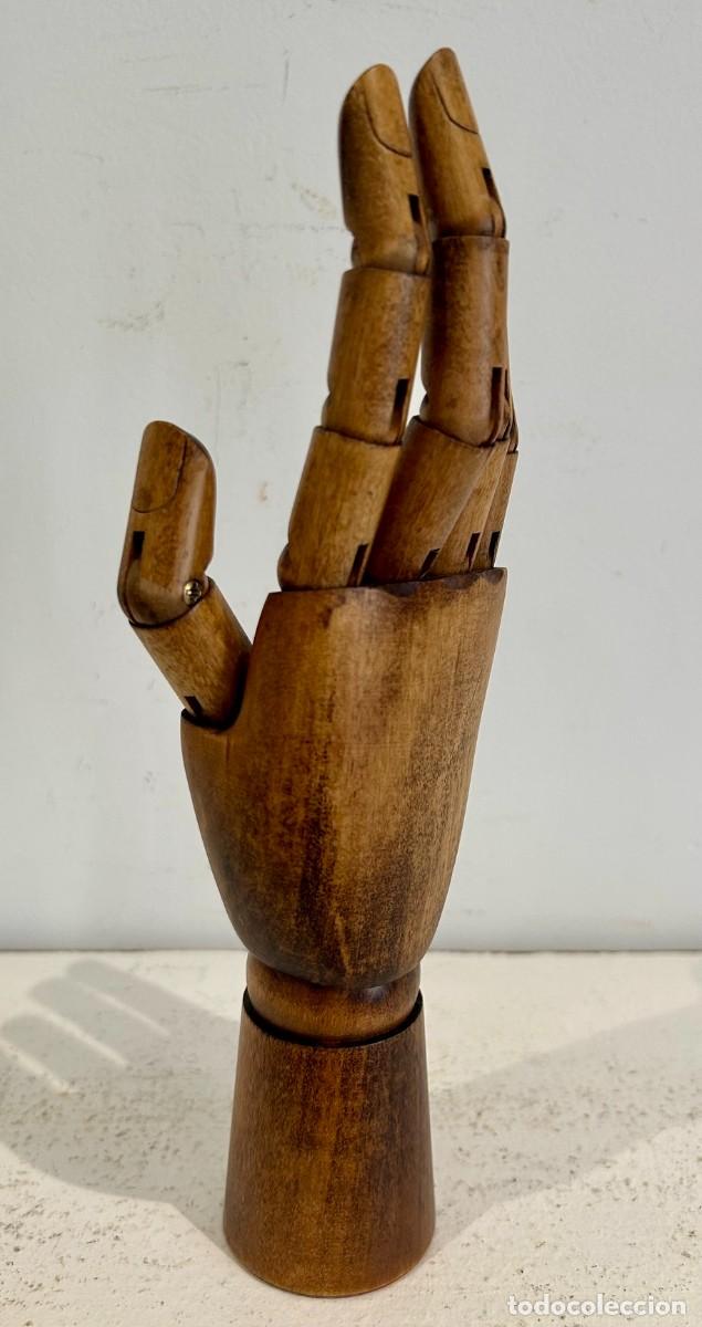 Antig&uuml;edades: Modelo de mano articulada en madera - Foto 9