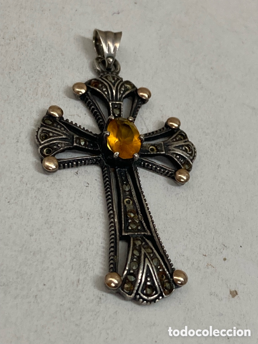 Antig&uuml;edades: Cruz de plata religiosa C595