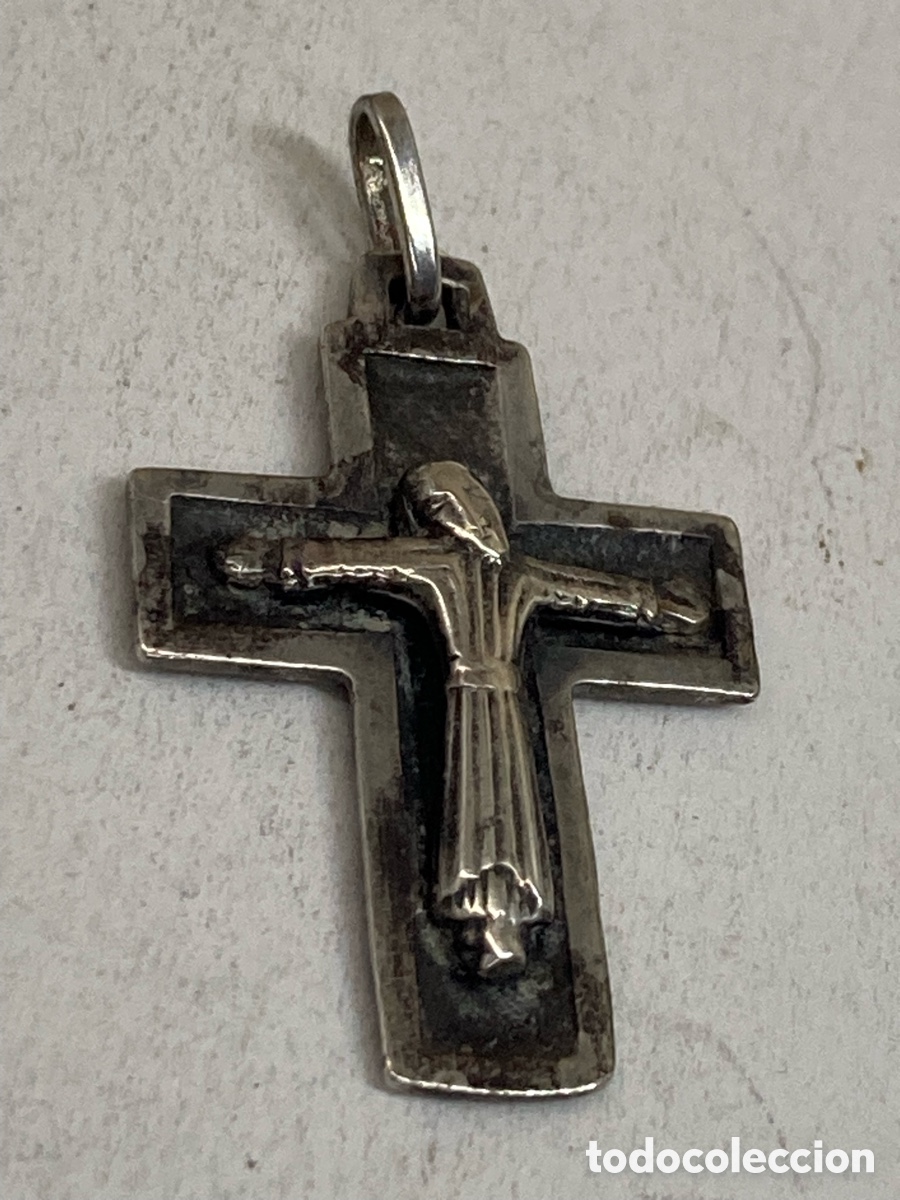 Antig&uuml;edades: Cruz de plata religiosa C595 - Foto 1