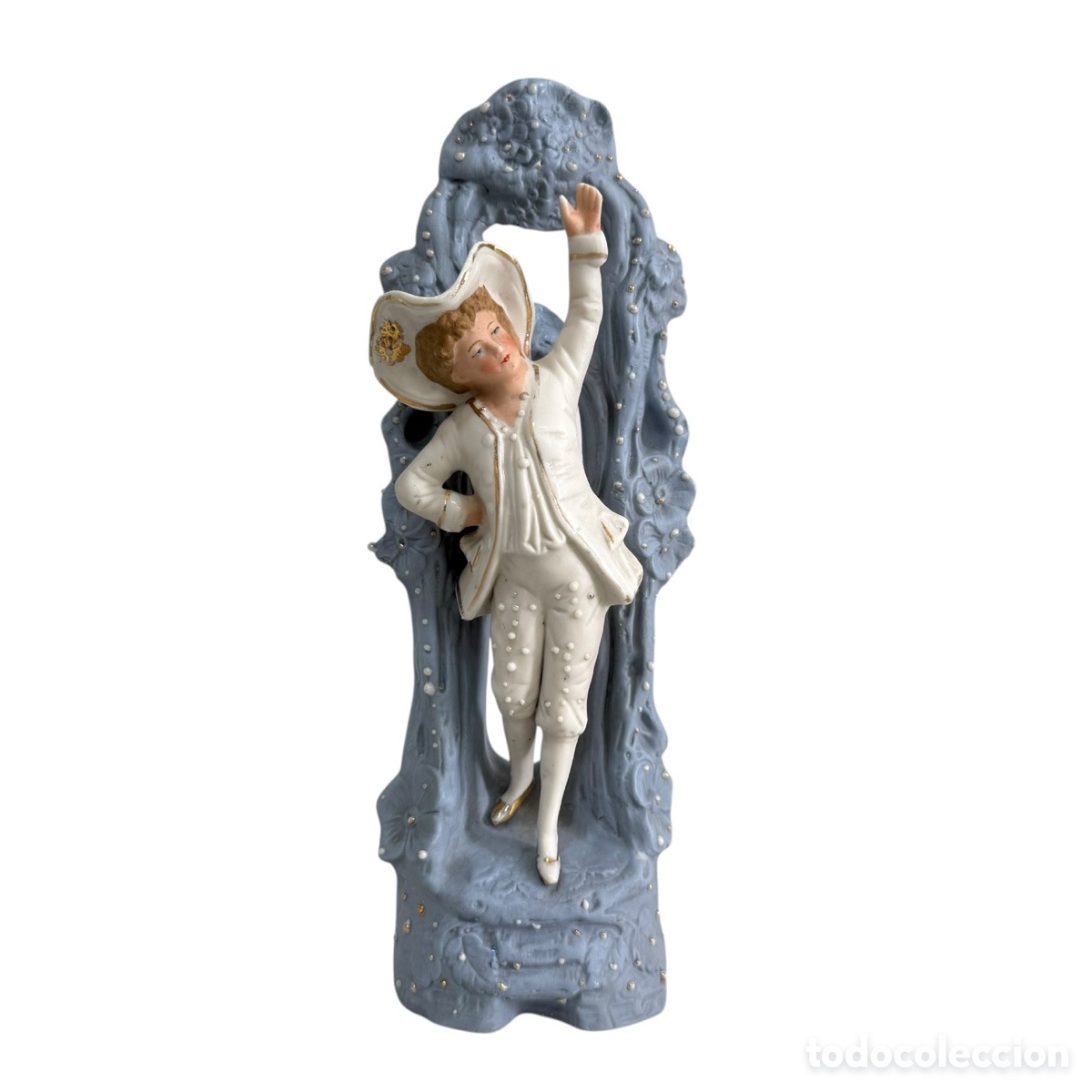 Antiquit&eacute;s: Figura de porcelana biscuit Alemana antigua S. XIX