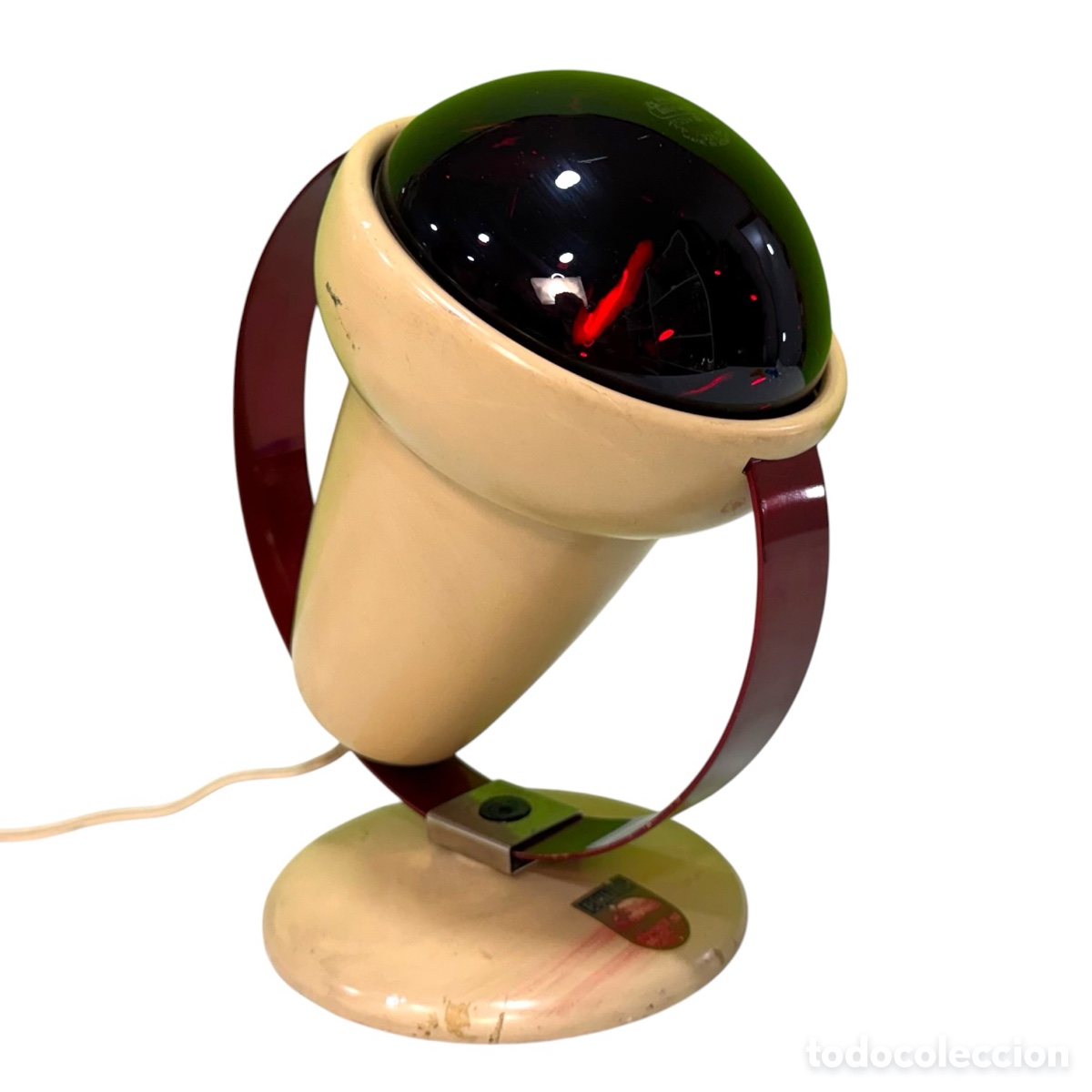 Antig&uuml;edades: CHARLOTTE PERRIAND. l&aacute;mpara de calor Philips Infraphil dise&ntilde;ada por Charlotte Perriand vintage