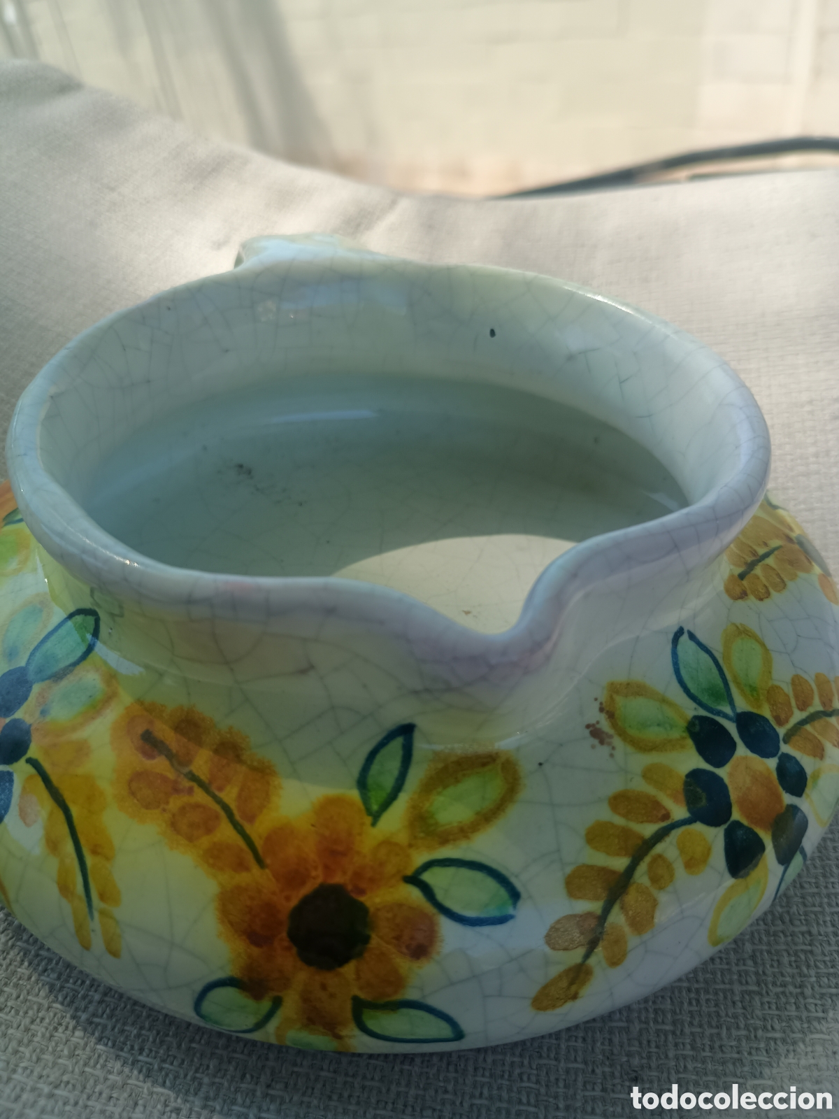 Antig&uuml;edades: Recipiente cer&aacute;mica estilo Raku - Foto 3
