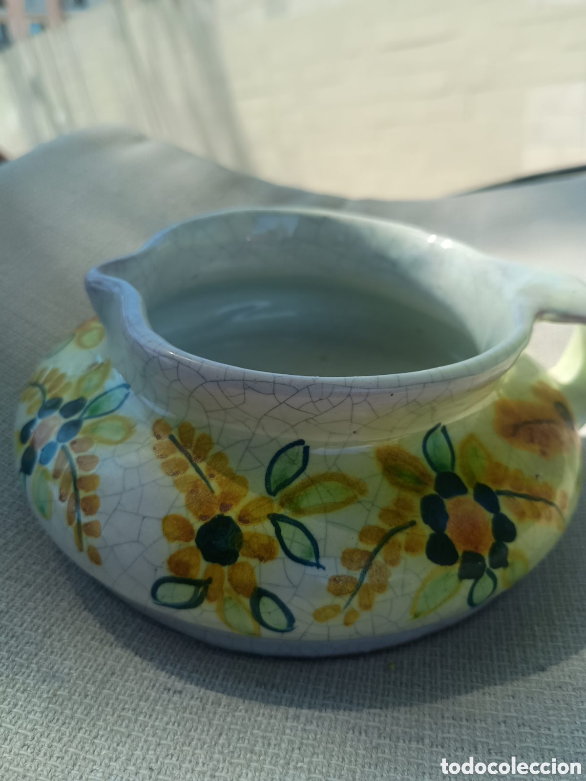 Antig&uuml;edades: Recipiente cer&aacute;mica estilo Raku - Foto 4