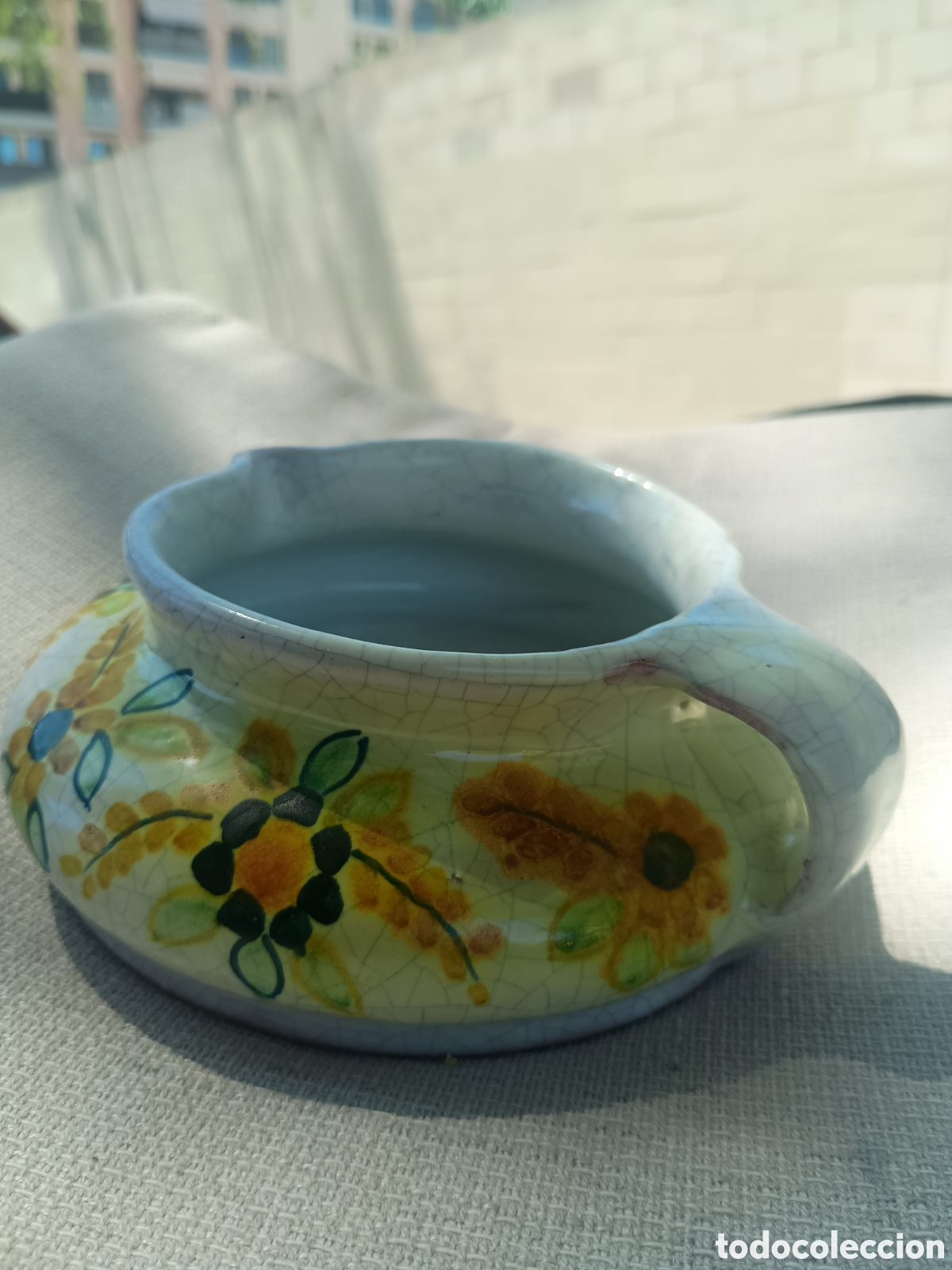 Antig&uuml;edades: Recipiente cer&aacute;mica estilo Raku - Foto 5