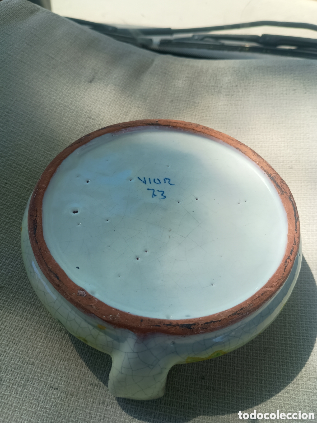 Antig&uuml;edades: Recipiente cer&aacute;mica estilo Raku - Foto 7
