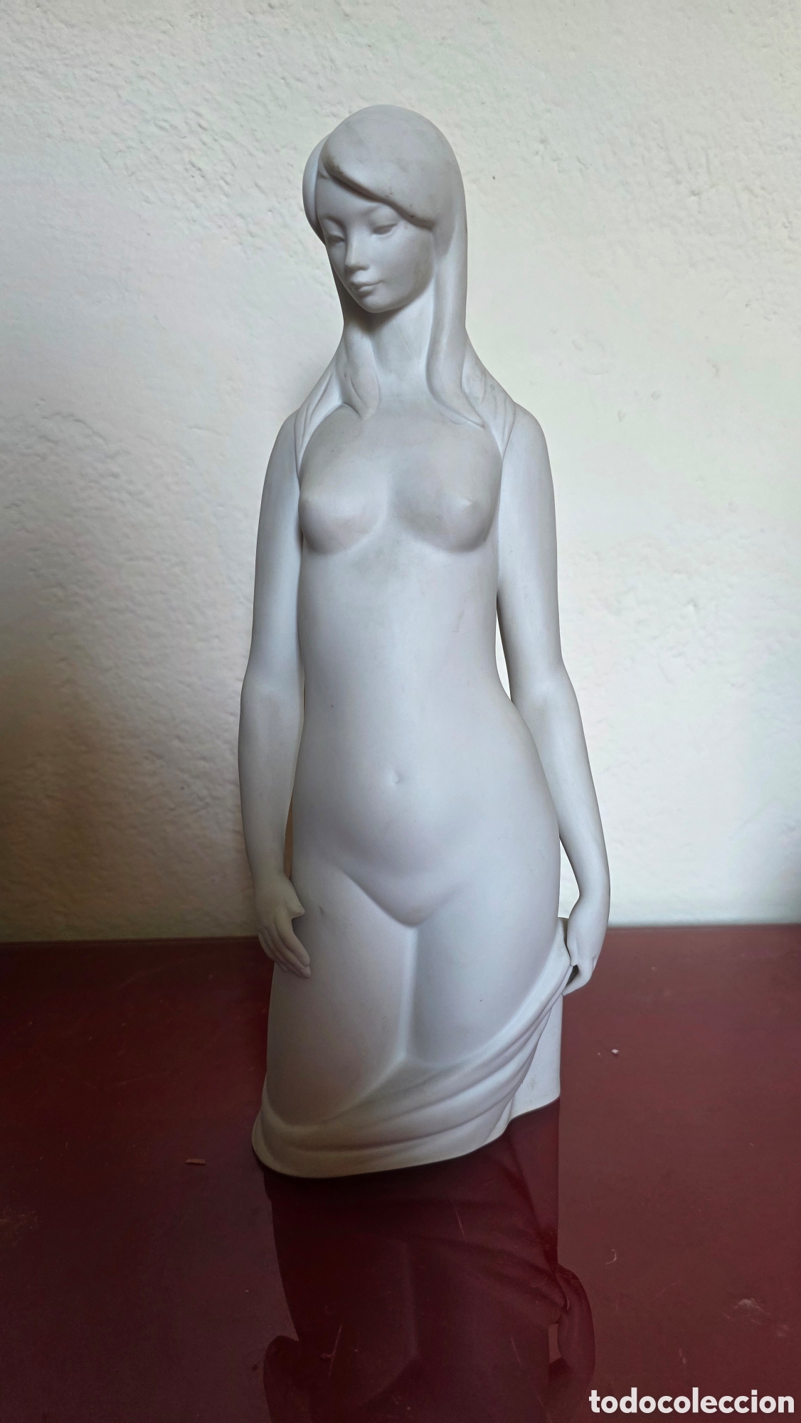 Antig&uuml;edades: Figura desnudo porcelana lladro