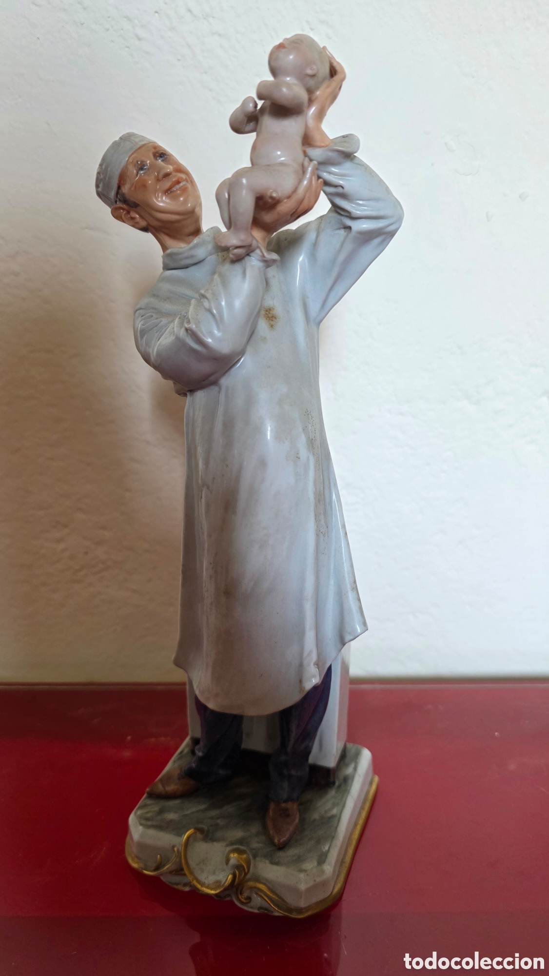 Antig&uuml;edades: Figura porcelana italiana Bruno merli