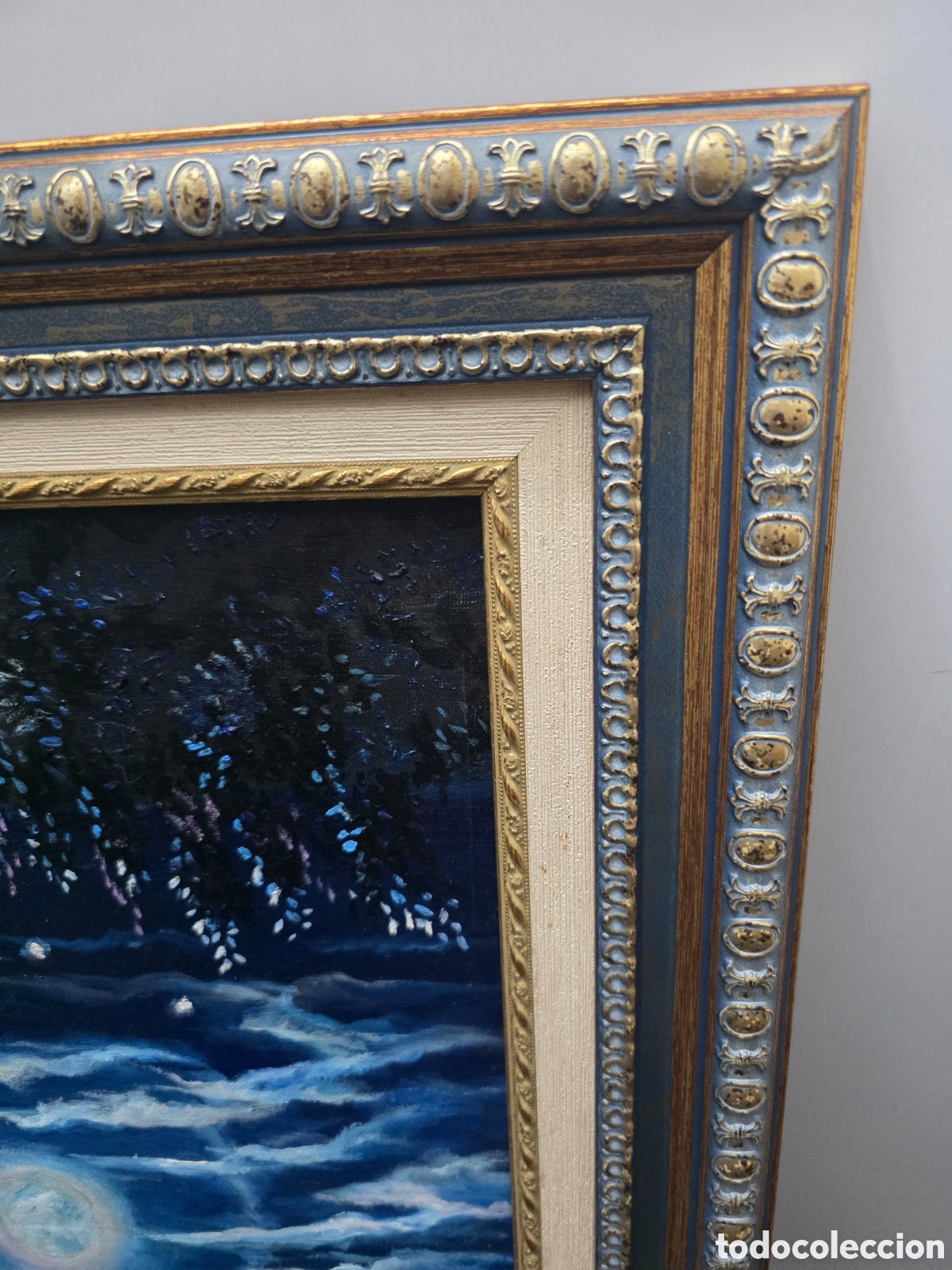 Antig&uuml;edades: Cuadro pintura a mano - Foto 3