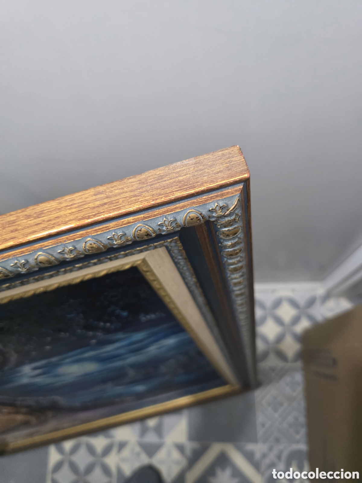Antig&uuml;edades: Cuadro pintura a mano - Foto 4