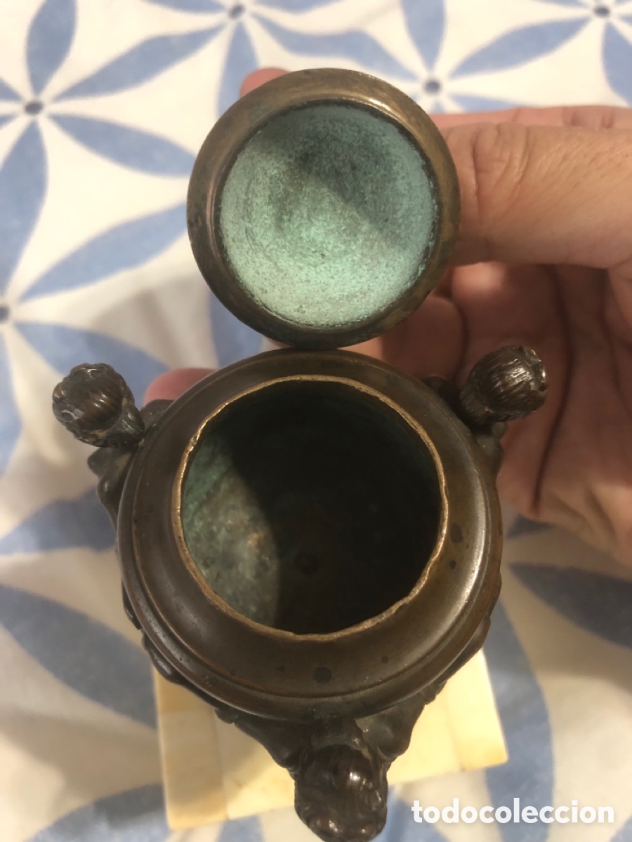 Antig&uuml;edades: Mini jarr&oacute;n en bronce - Foto 7