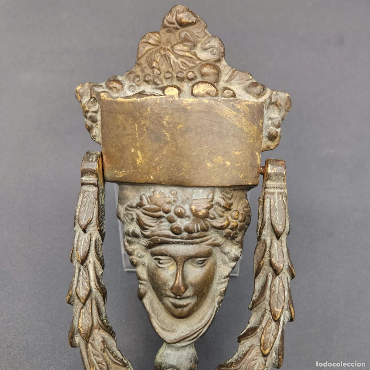 Antig&uuml;edades: Aldaba de bronce estilo Imperio. 1800 - 1830 - Foto 3