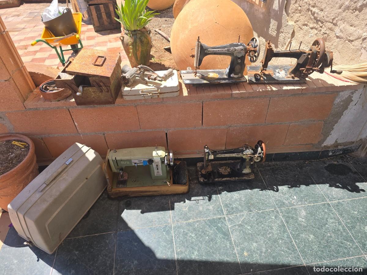Antig&uuml;edades: maquinas de coser antiguas alfa, singer, etc
