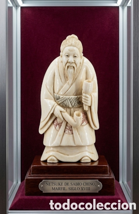 Antig&uuml;edades: Antiguo NETSUKE sabio chino