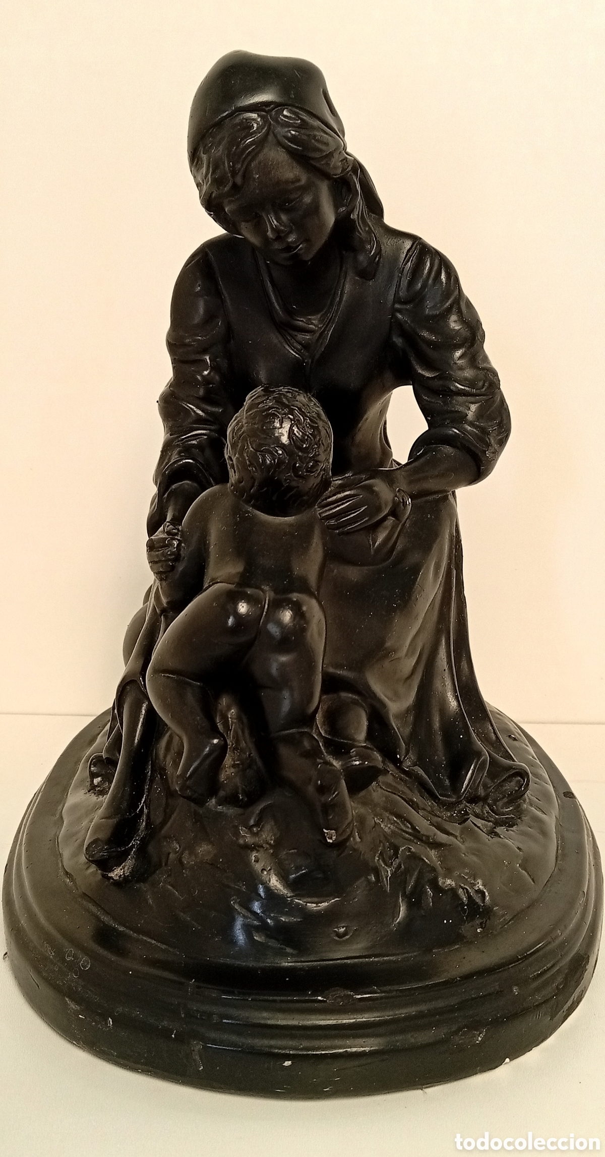Antig&uuml;edades: ESCULTURA CLASICA DECIMONINICO DE MADRE E HIJO