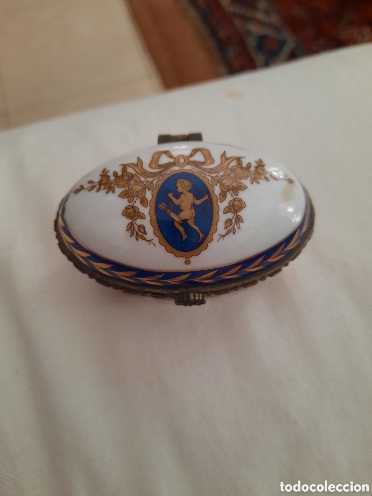 Antig&uuml;edades: Antigua cajita porcelana