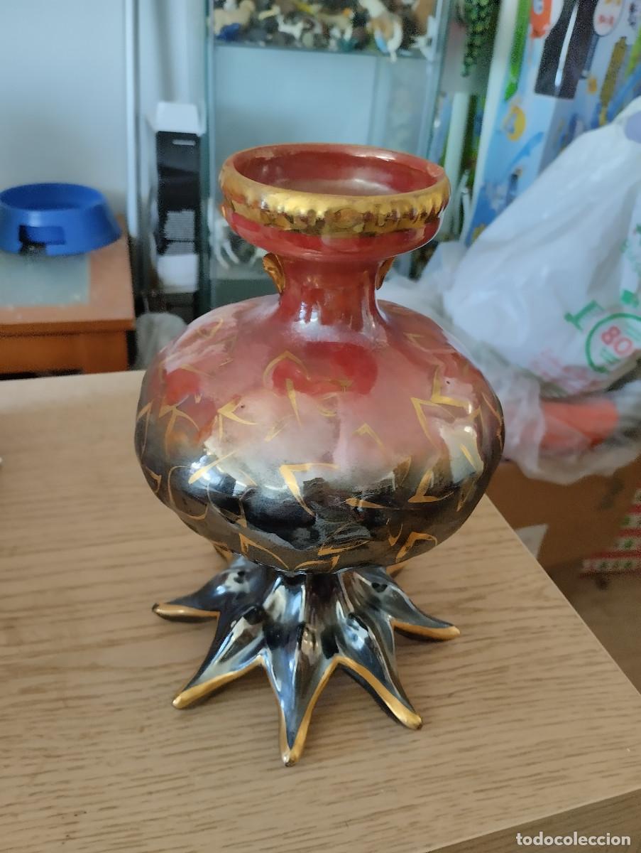 Antig&uuml;edades: jarron de ceramica estilo italiano art deco a&ntilde;os 50