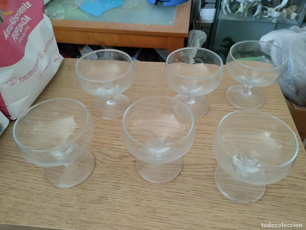 Antig&uuml;edades: seis copas de cristal para postres - Foto 1