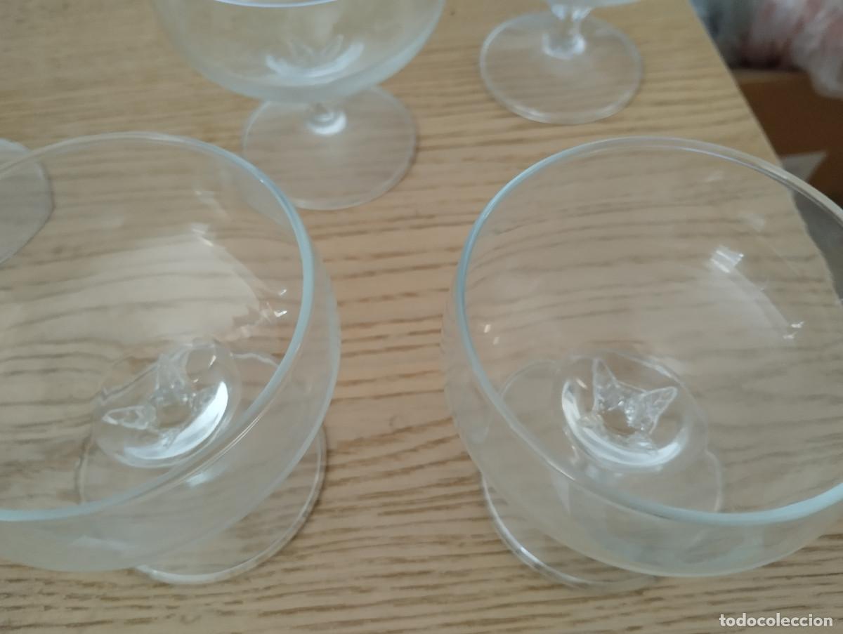 Antig&uuml;edades: seis copas de cristal para postres - Foto 2