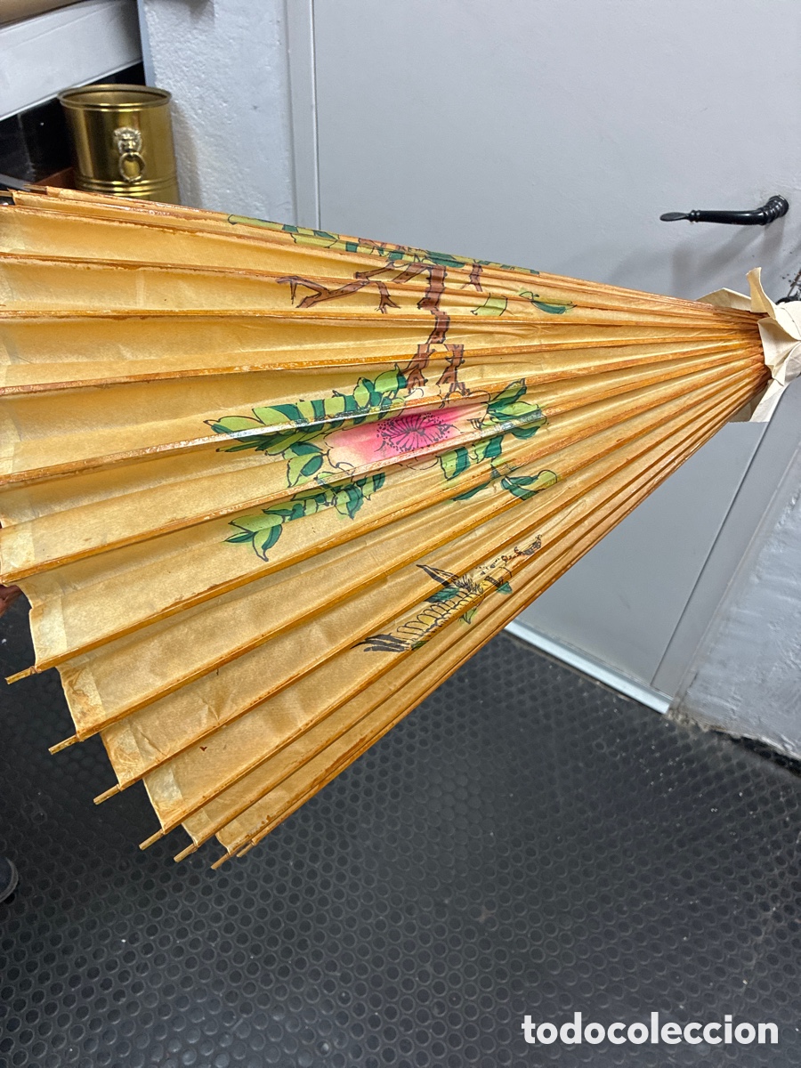 Antig&uuml;edades: Antigua Sombrilla Parasol. - Foto 3