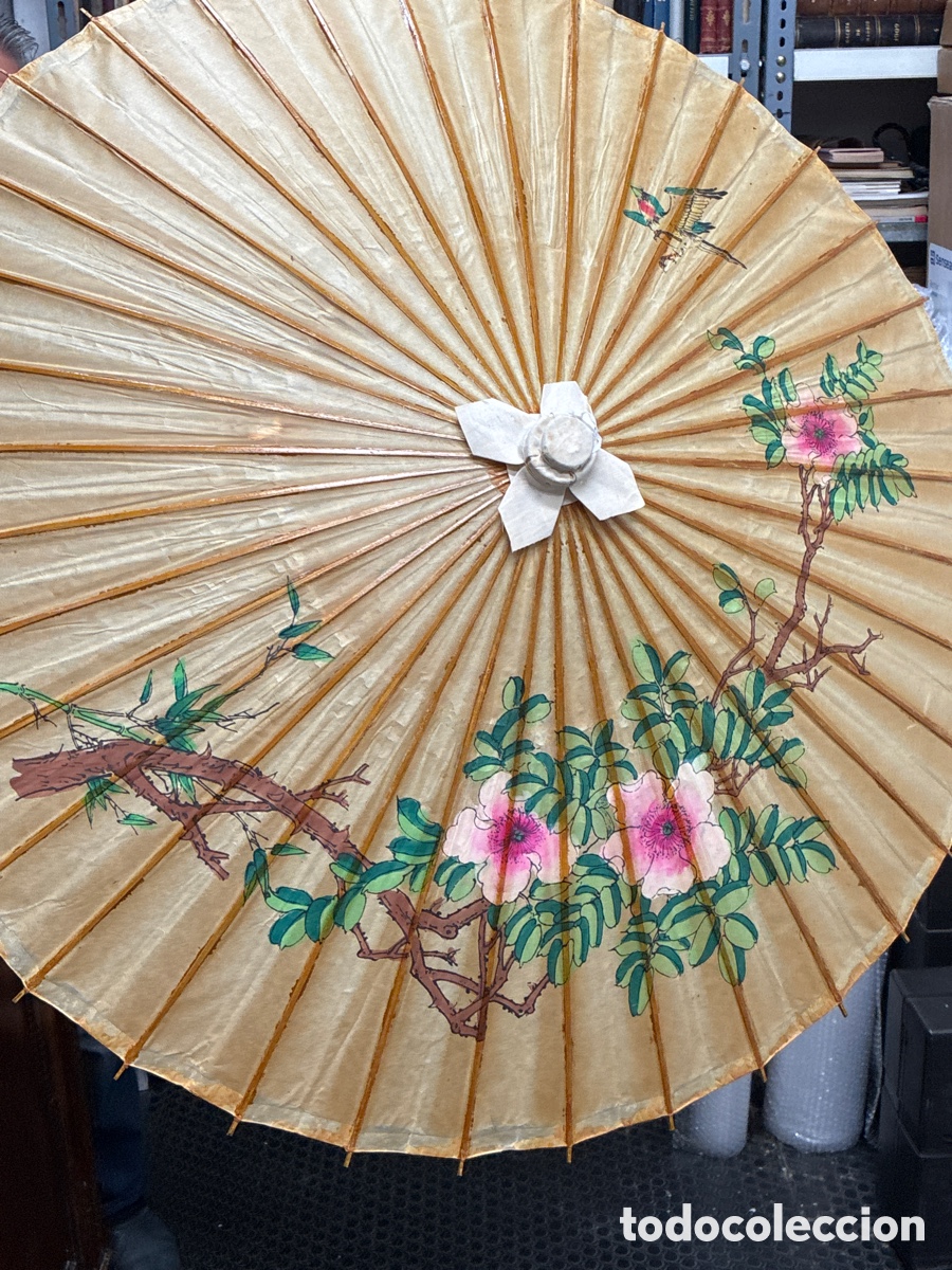 Antig&uuml;edades: Antigua Sombrilla Parasol. - Foto 2