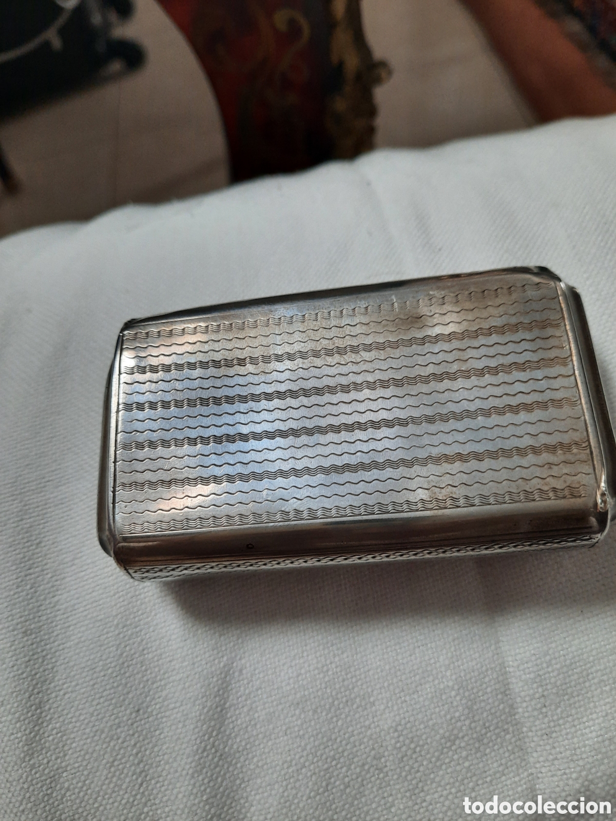 Antig&uuml;edades: Antigua caja de plata - Foto 4