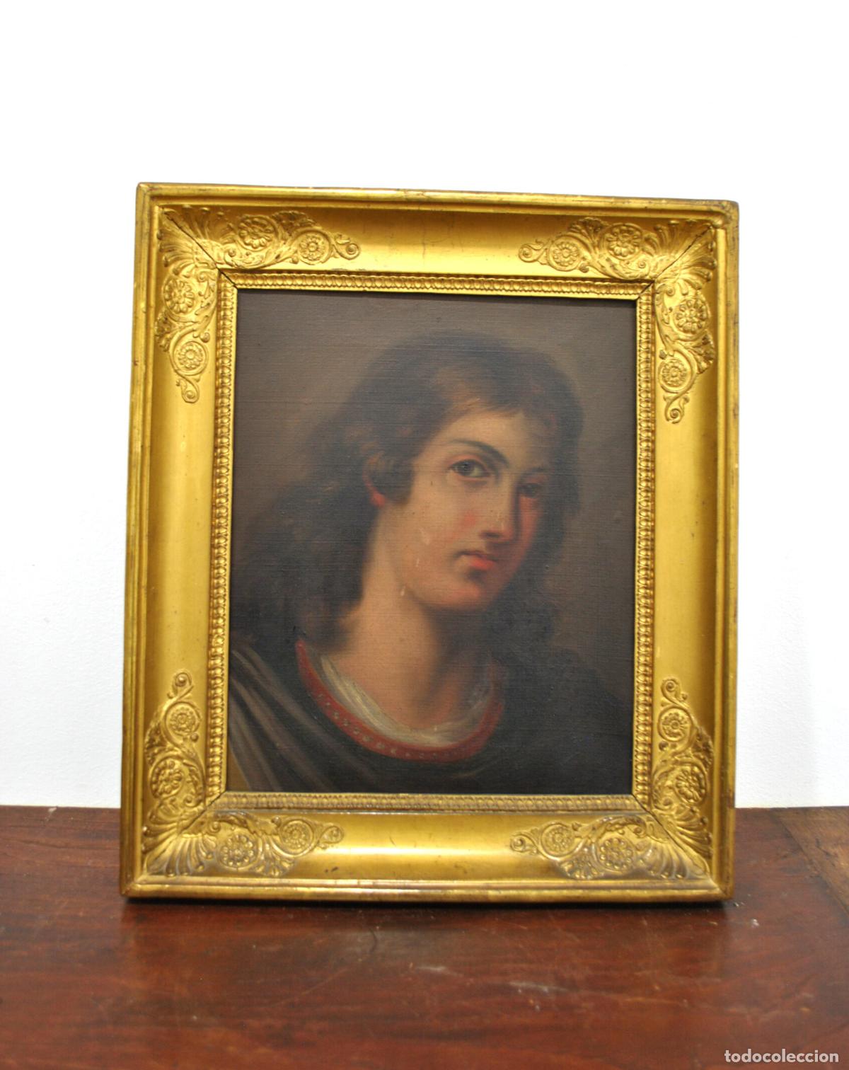 Antig&uuml;edades: &Oacute;leo sobre lienzo Mois&eacute;s Salvador, S.XIX