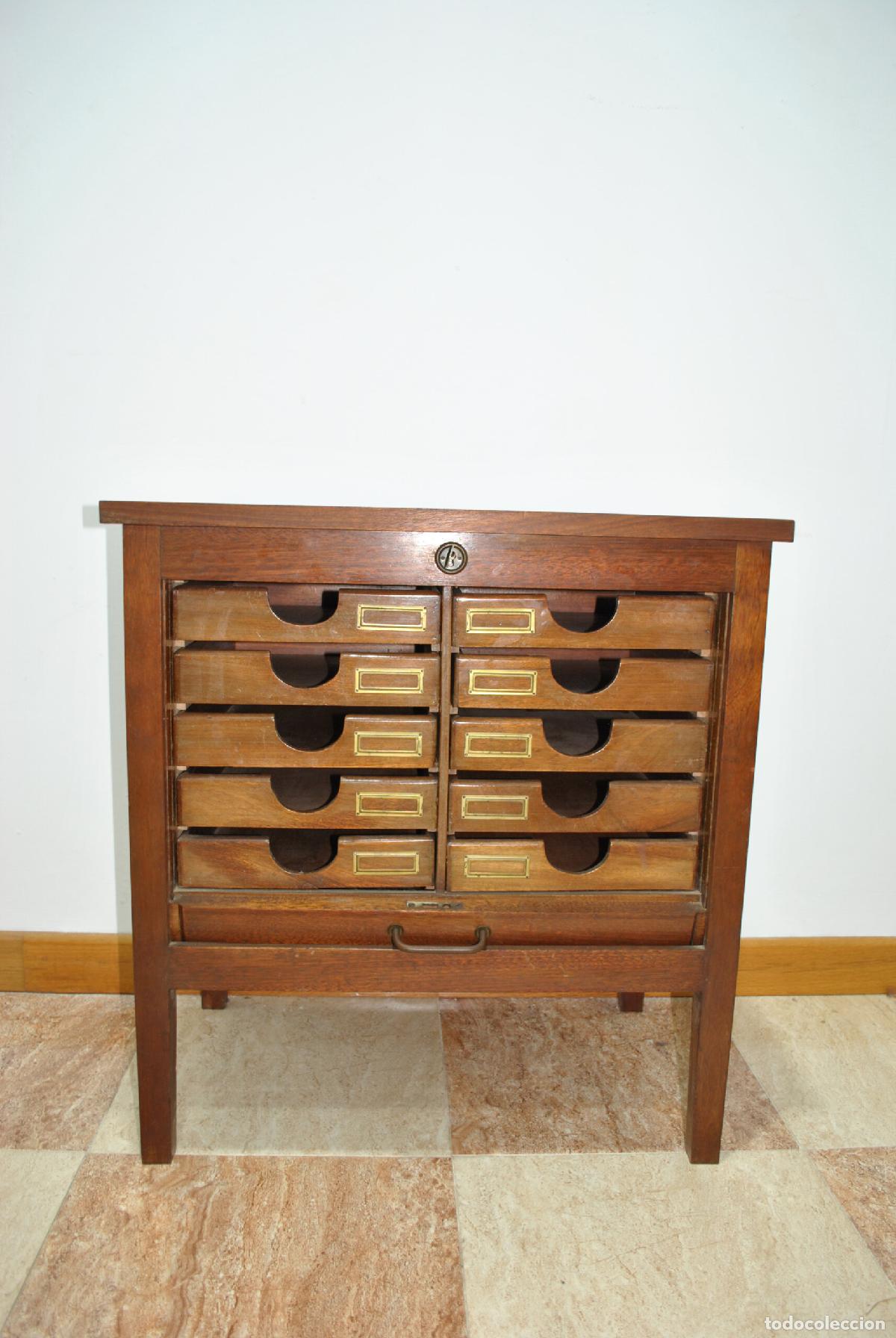 Antig&uuml;edades: Mueble archivador caoba - Foto 3