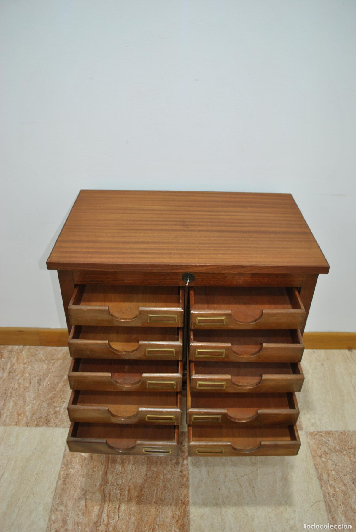 Antig&uuml;edades: Mueble archivador caoba - Foto 4