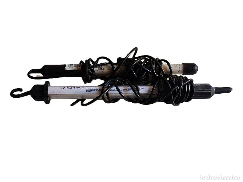 Antig&uuml;edades: L&Aacute;MPARAS DE TRABAJO PORT&Aacute;TILES TRUSTY PRODUCT 230W. POWERFIX PROFI 8W