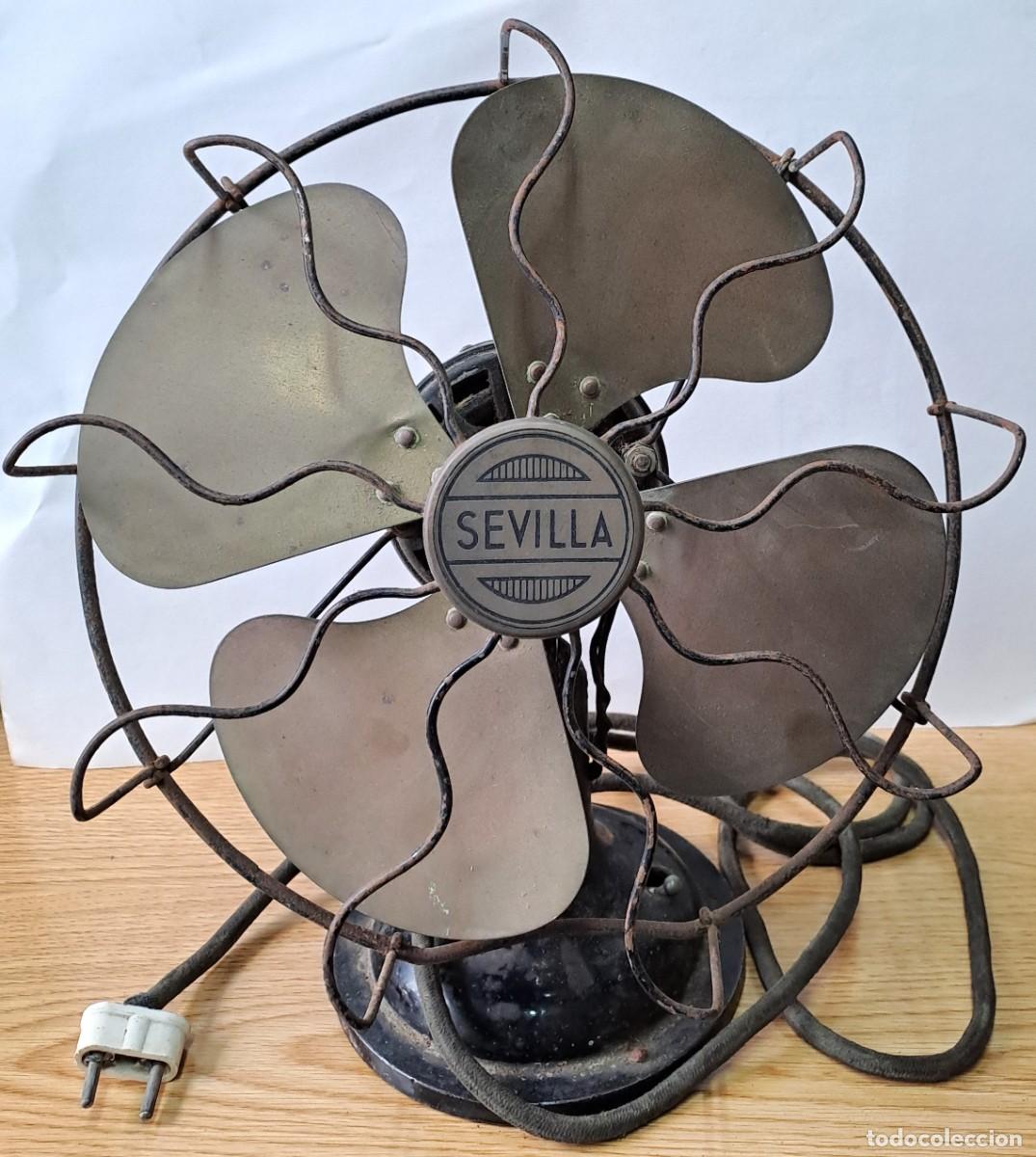 Antig&uuml;edades: VENTILADOR DE MESA ANTIGUO PARA COLECCIONISMO MARCA SEVILLA A&Ntilde;OS 20-30. VENTILADOR-01