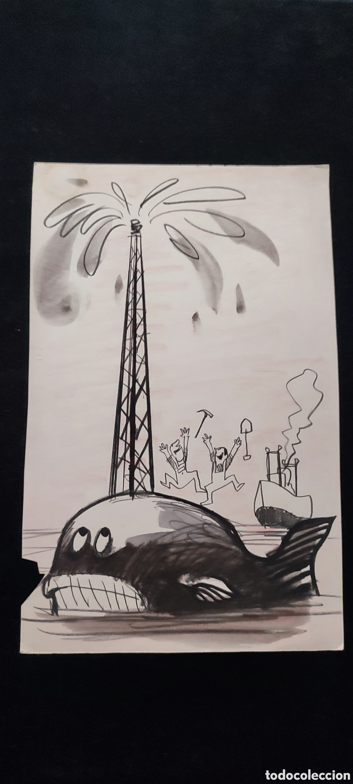 Antig&uuml;edades: Vi&ntilde;eta original de la revista sat&iacute;rica La Codorniz, sello de la revista