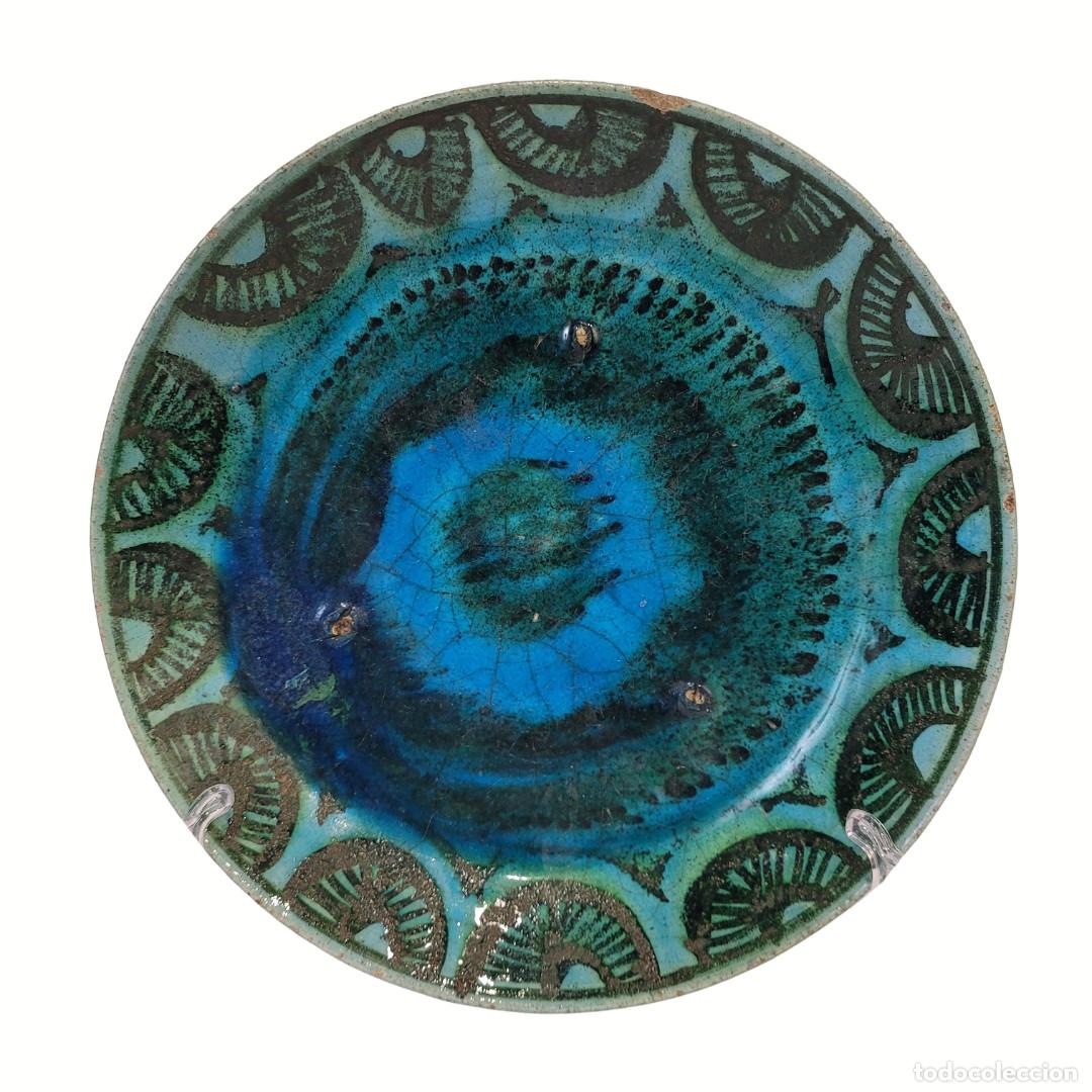 Antig&uuml;edades: Plato de cer&aacute;mica persa de Kubachi, s. XIX &ndash; Ir&aacute;n