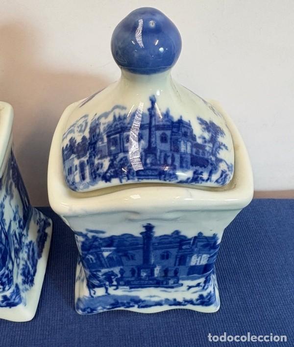Antig&uuml;edades: Par de Tarros Victoria Ware Ironstone - Foto 2